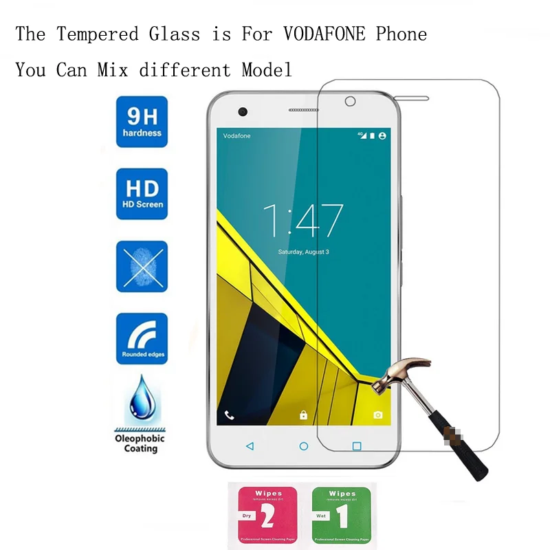 10 PCS Premium Tempered Glass Screen Protector Film For Vodafone Smart