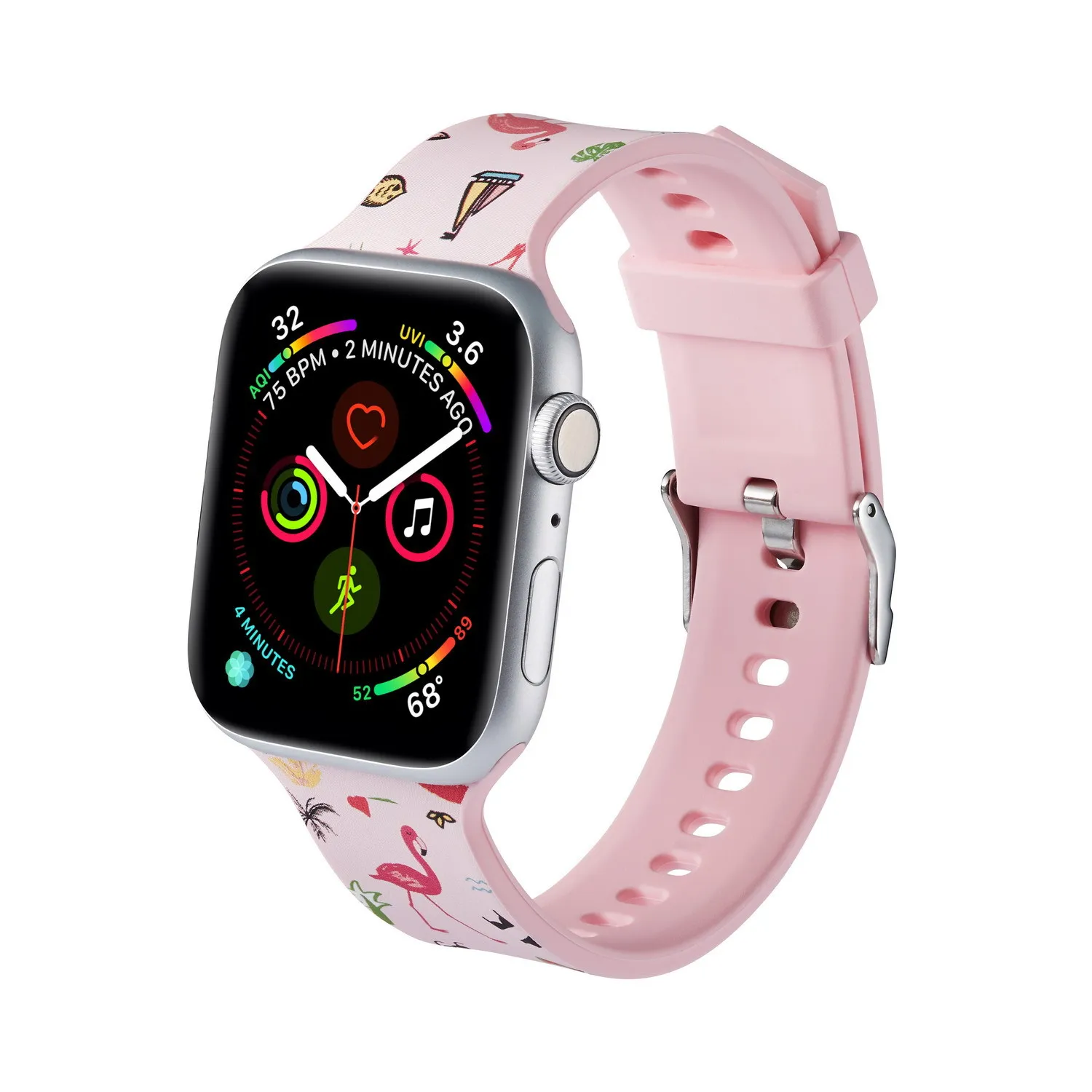 Для Apple Watch 38 мм 42 мм 40 мм 44 мм мягкий ремешок мультфильм камуфляж браслет для iwatch серии 5 4 3 2 1 Аксессуары для умных часов