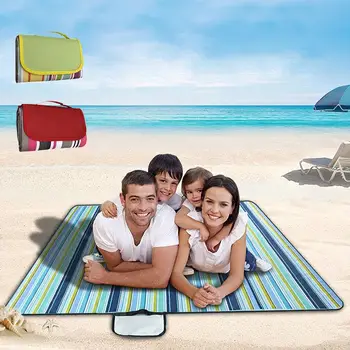 

Durable Moisture Resistant Pad Picnic Mat Stripe Outdoors Camping Cloth Multifunction Travel Picnic Pad Sturdy Practical