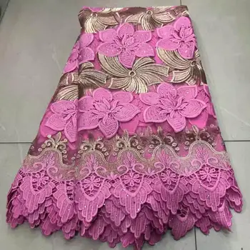 

Plum red African Lace Fabrics 2019 High Quality Guipure Lace Nigerian Tulle Lace Fabric Bride Milk Silk French Net Lace Fabric
