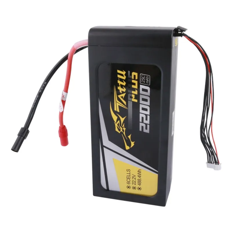 Tattu Plus 22000mAh 22,2 V 25C 6S1P Lipo смарт-батарейный блок с разъемом AS150+ XT150(новая версия