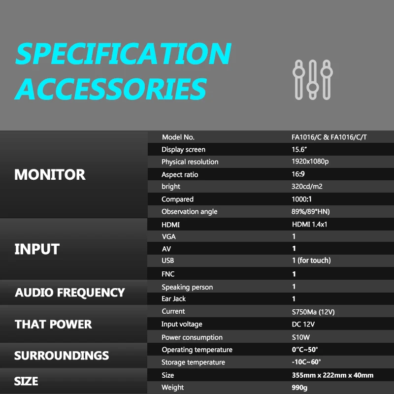 13,3/15,6 ''1366x768 портативный компьютерный монитор ПК HDMI PS3 PS4 Xbox360 HD ips lcd 10,1/11,6 дюймов монитор дисплея для камеры