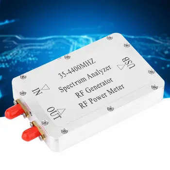 

Spectrum Analyzer USB 35-4400MHz Sweep Signal Source Generator Power Meter 1K Analyzer Cord 88 X 59 X 13mm