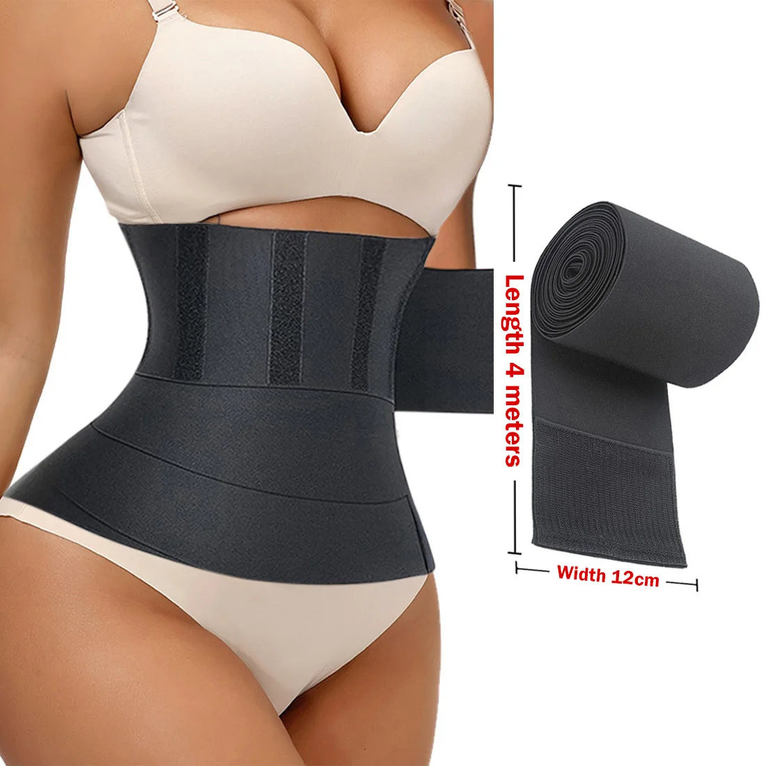 Waist Trainer Shaperwear Belt Women Slimming Tummy Wrap Waist Trimmer Belt Slimming Cincher Body Shaper Control Strap Plus Size target shapewear Shapewear