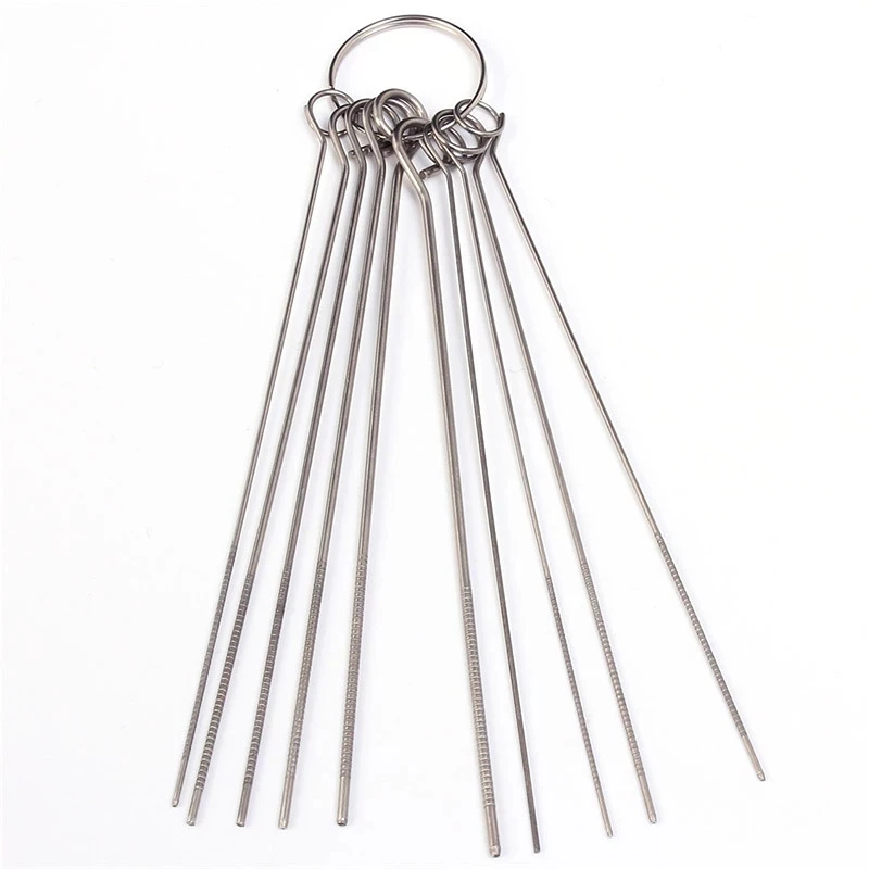 

10 Kinds Stainless Steel Needle Set PCB Electronic Circuit Through Hole Needle Desoldering Welding Repair Tool 80mm 0.7-1.3mm