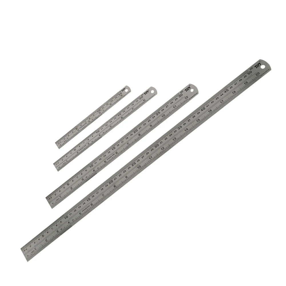 Strumento di misurazione di precisione del righello metrico della scala del centimetro del righello diritto del doppio lato dell'acciaio inossidabile 15cm/cm/30cm/50cm _ - AliExpress Mobile