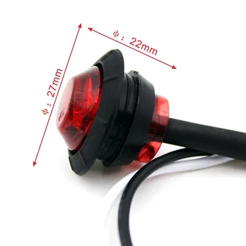 

Car Lights Round Trailer Mini LED Button Lamps Waterproof Super Bright High Quality Brand New Universal Stable