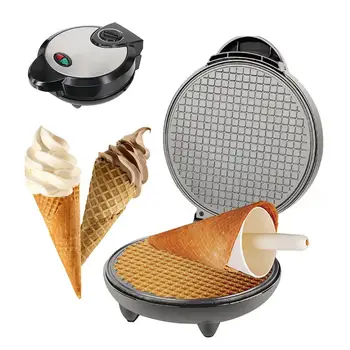 

Electric Waffle Maker Machine Non-stick Plates Crispy Egg Roll Maker Omelet Sandwich Baking Pan DIY Ice Cream Cone Machine