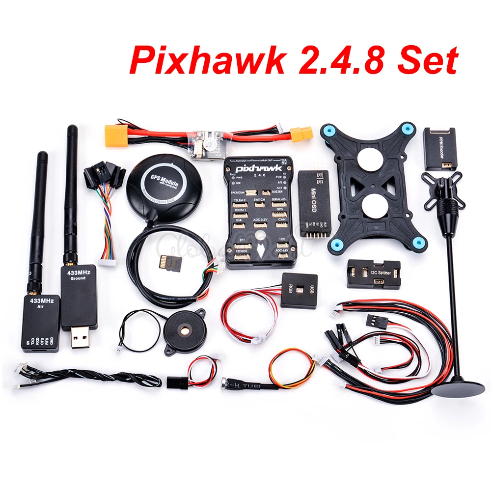Pixhawk PX4 PIX 2.4.8 32 Bit Flight Controller w/ 4G SD M8N GPS Mini