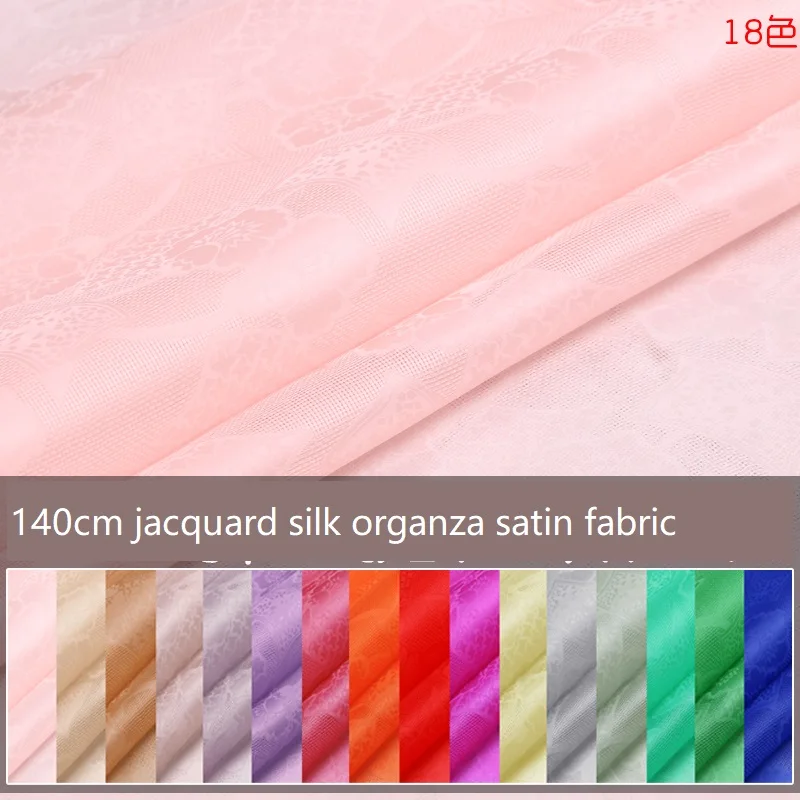 

Silk Jacquard Organza Satin Jacquard Cloth Hard Yarn Satin Stiff Backbone Wild Silkworm Mulberry Silk Satin Material