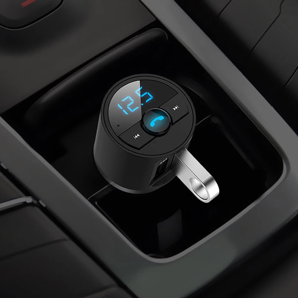 Автомобильный Bluetooth fm-передатчик приемник громкой связи QC3.0 USB быстрое зарядное устройство Радио адаптер MP3 плеер аксессуары для автомобильной электроники