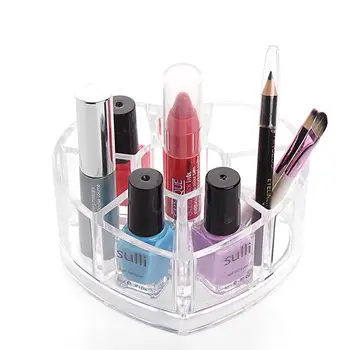 

AsyPets Loving Heart Shape Transparent Storage Box for Lipstic Cosmetic