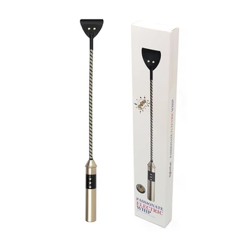 Electric Shock Whip Leash Bdsm Leather Slave Spanking Paddle SM Bondage E-stim Flogger Sex Toys For Couples Adult Game 3