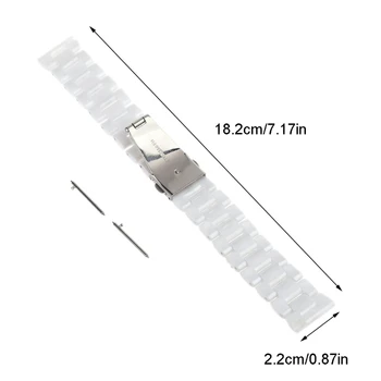 

Universal 22mm Transparent Resin Watch Band Strap for Gear S3 Frontier Classic R91A