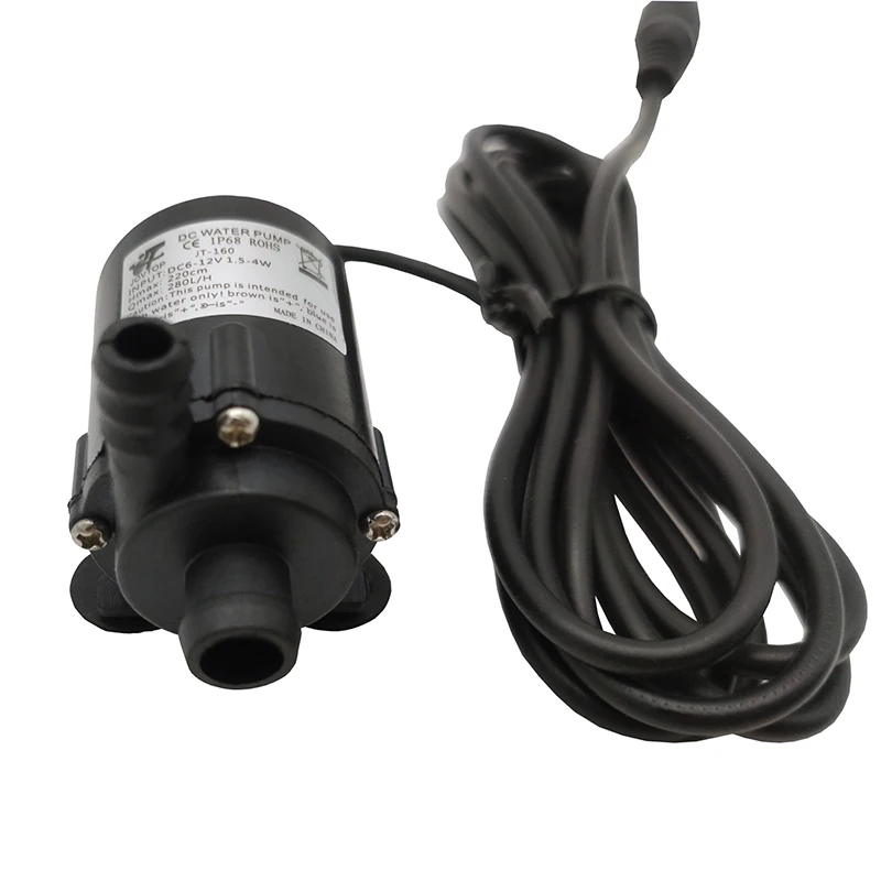JT-160 DC 6-12V 280L/h Micro Electric Submersible Water Pump Fish Tank aquarium | Обустройство дома