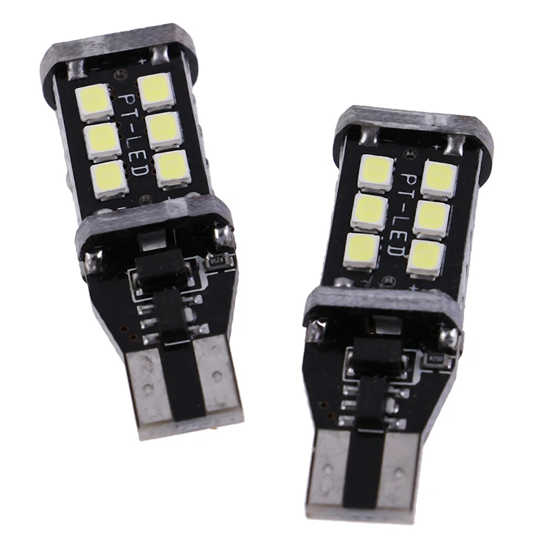 2 шт. автомобилей CANBUS W16W T15 15SMD 2835 1400 люмен светодиодный фонарь заднего хода резервное копирование ac/DC 12V
