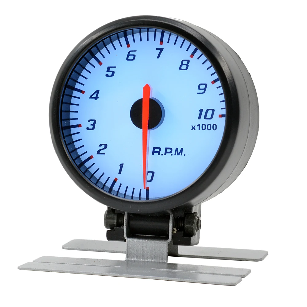 Car Tachometer Gauge Meter 60MM 10000RPM Gasoline Engine 4/6/8 Cylinder Dragon