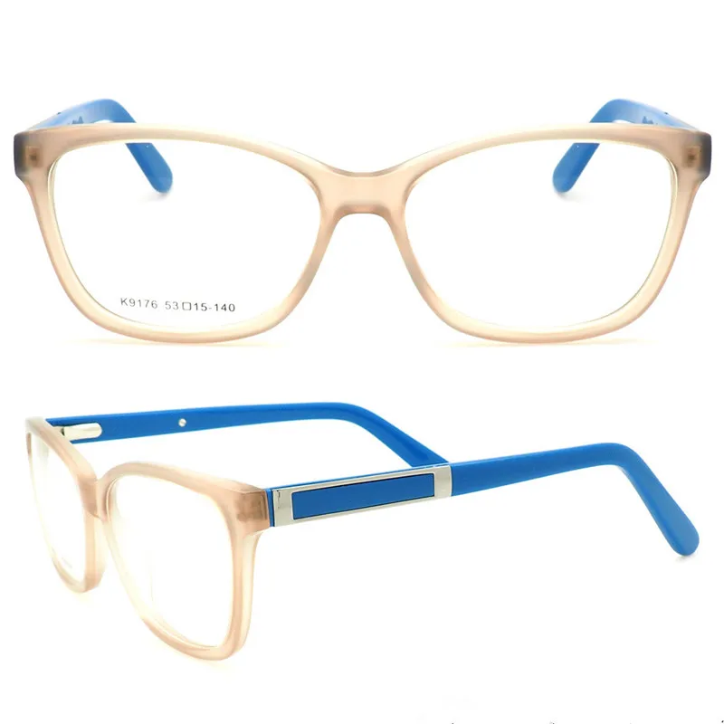 Brand Design Unisex Fashino Retro Full Rim Acetate Myopia Eyewear Frame Clear Lens Optical Eyeglasses Spectacle Women Men