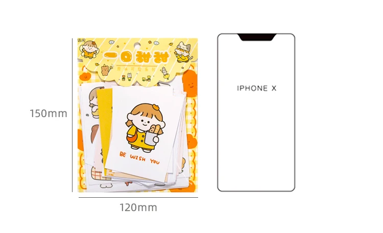 Álbum de Fotos Adesivo de Papel Lote Original Bonito Série Decoração Selo Faça Você Mesmo Fresco 4 Pçs - 22 High Quality Material escolar e de escritório
