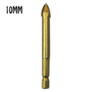 

Hex Shank Tool Drill Bit Hole Puncher Cross 6/8/10mm For Ceramic Glass Marble Wood Metal Working Finishing