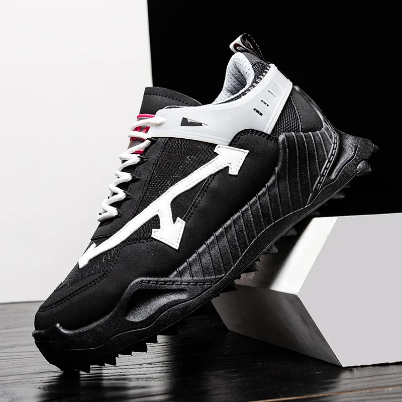 

Men Running Shoes Light Weight Classic Lace Up Low-Cut Men Sport Shoes Black Walking Sneakers Men Designer mens gym shoes