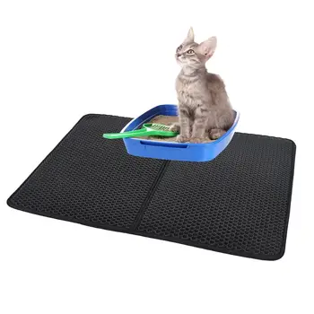 

Pet Cat Litter Mat Double Waterproof EVA Non-slip Mat Pet Pad Cat Mat For Home Cat Supplies