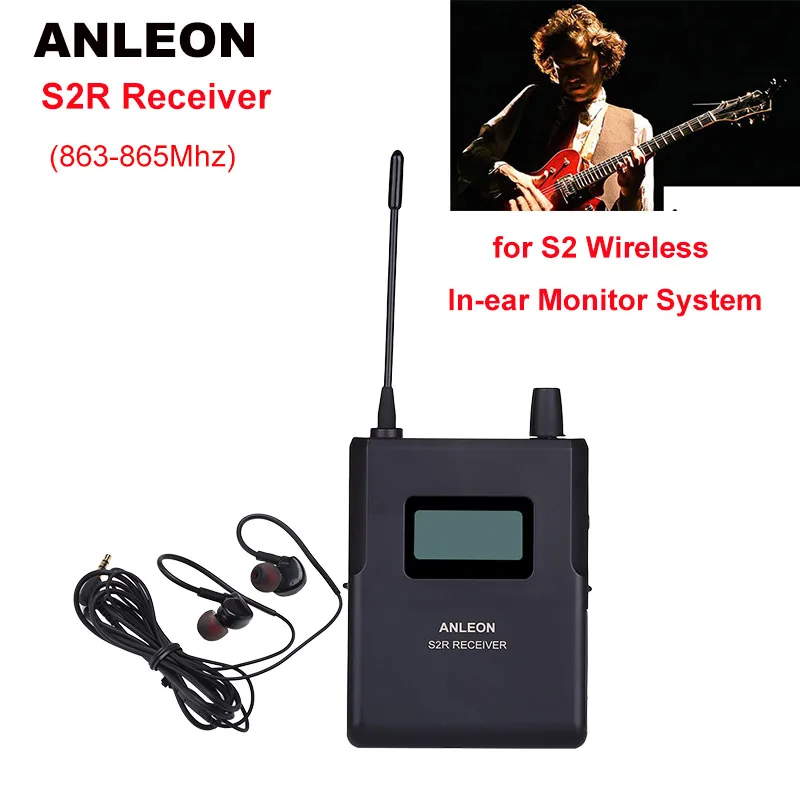 

For ANLEON S2 Wireless In-ear Monitor System UHF Stereo 863-865Mhz Receiver