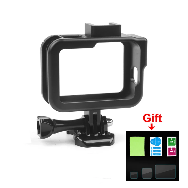 hero8 metal frame Металлическая рамка для Gopro hero 8, Черный Защитный чехол для камеры из алюминиевого сплава для go pro hero 8, аксессуары для gopro - Цвет: hero8 metal frame