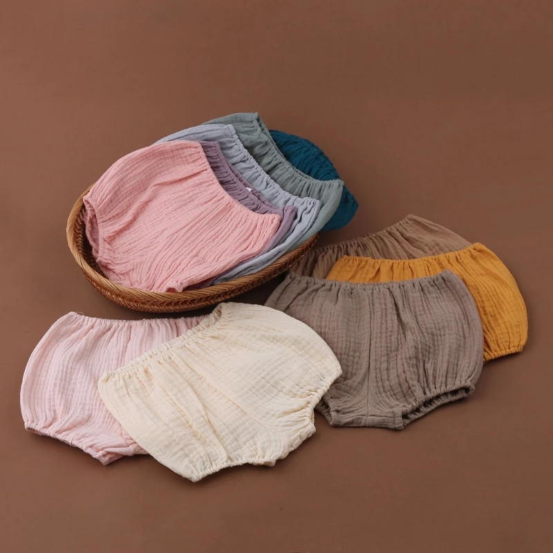 Infant Kids Harem Pants Cotton Shorts Newborn Baby Boys Girls Short Trousers PP Pants Diaper Covers Bloomers 0-18 months