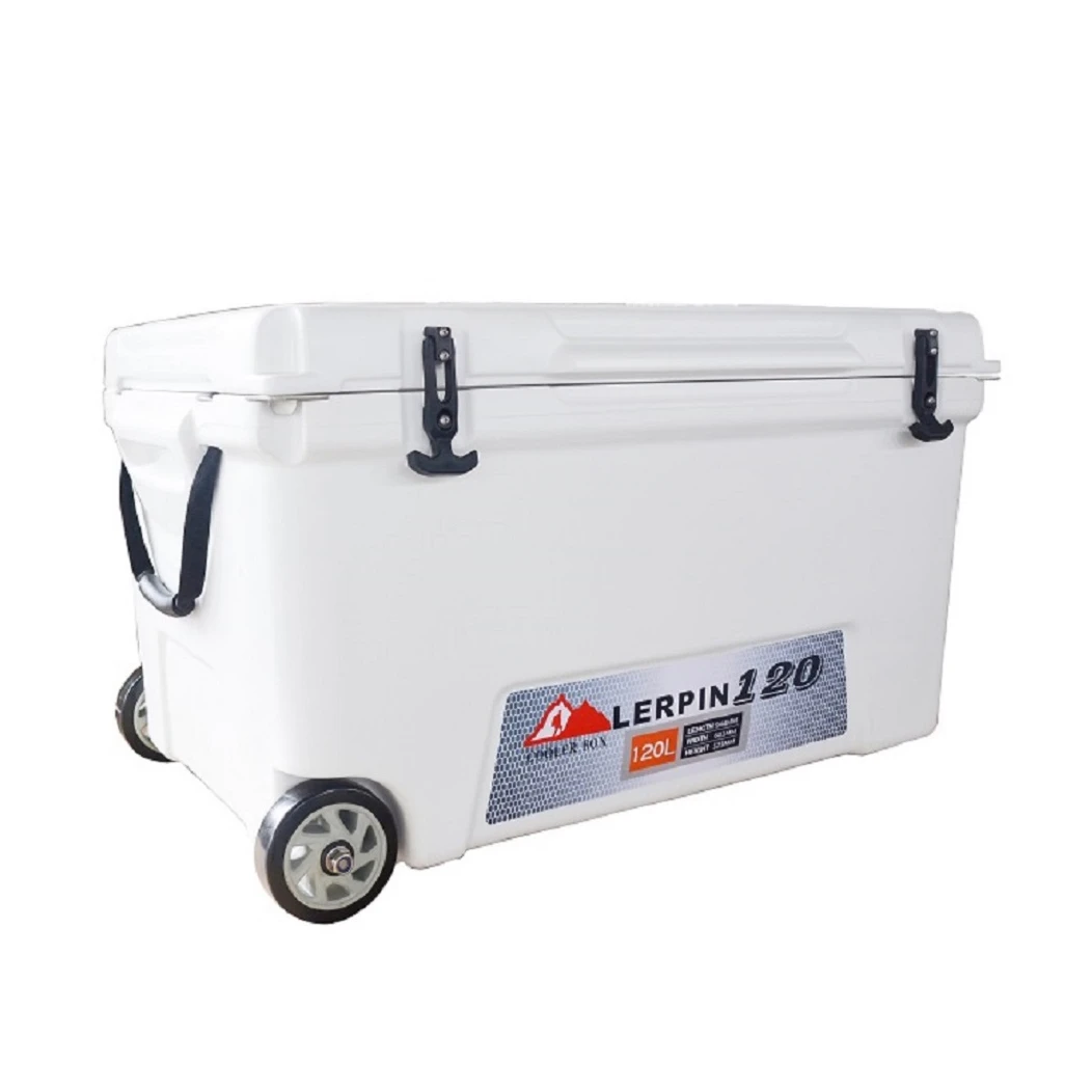 roto molded cooler with wheels