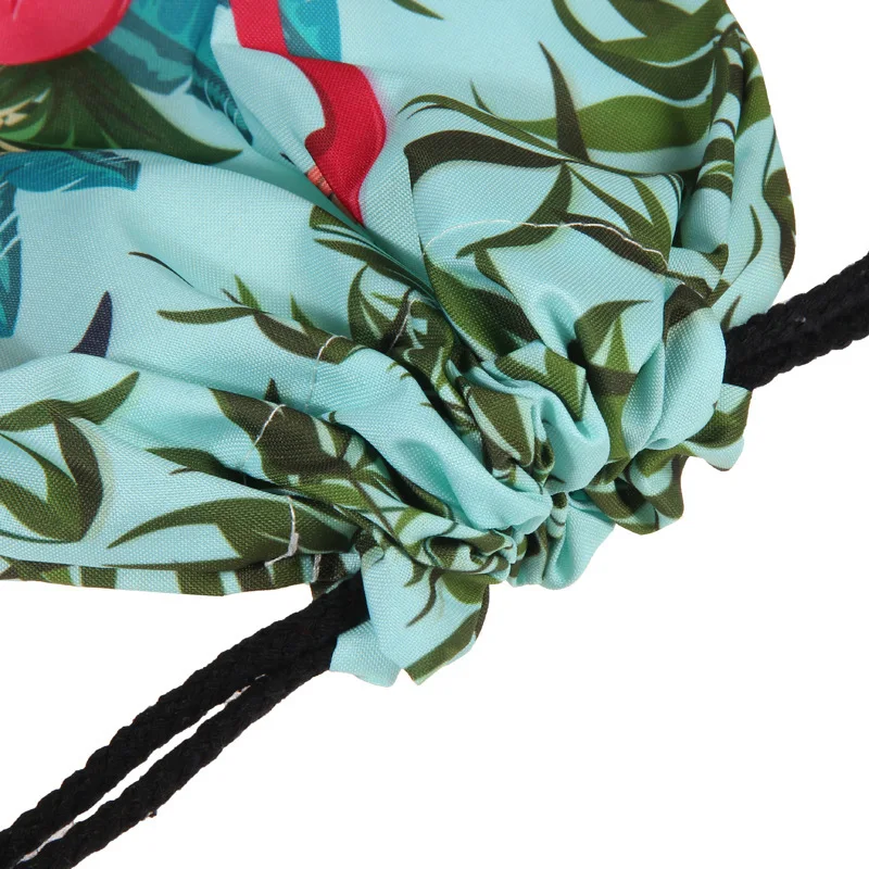 Модный шнурок сумка 3D печать Фламинго Mochila Feminina Drawstring Рюкзак Женский Повседневный Рюкзак для девочек