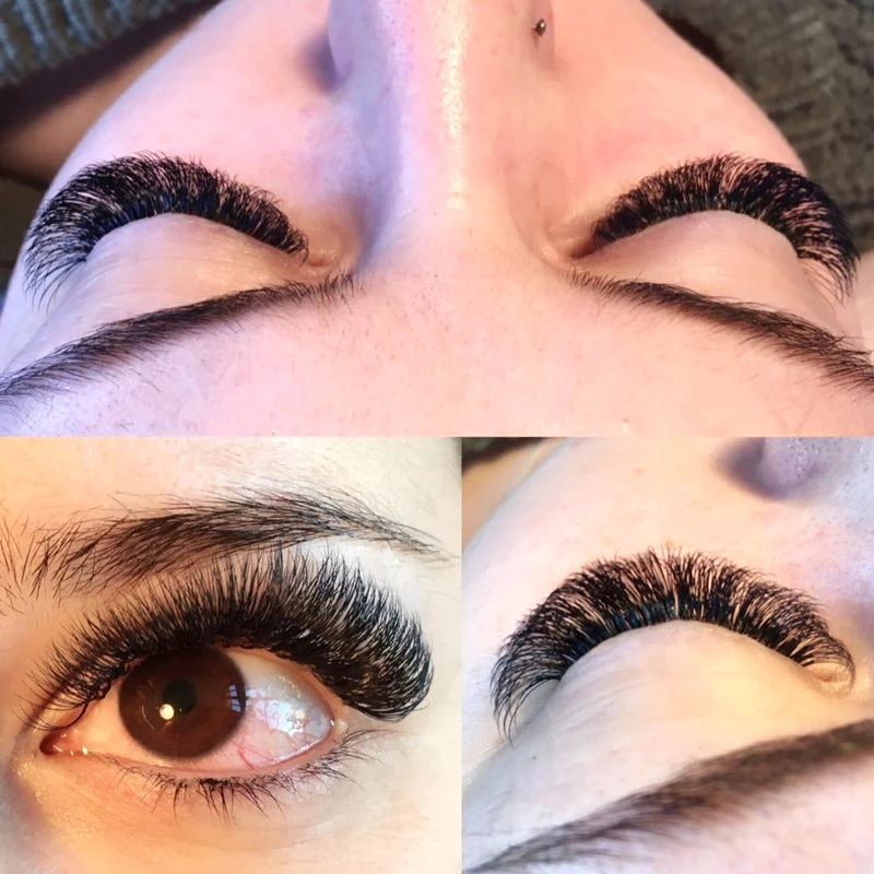 16 Linestray Auto Fans Eyelashes 1s Blooming Easy Lashes One Second Mega 0.030.070.10mm Thickness CD Curl Faning False Mink) (2)