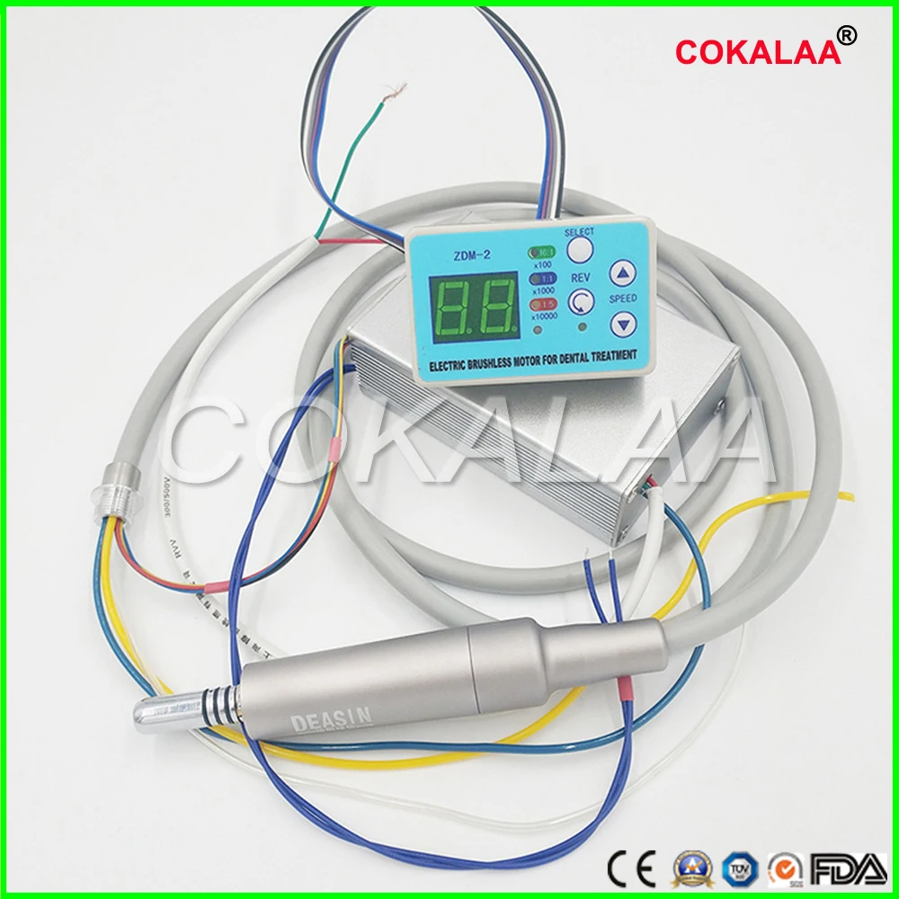 COKALAA Top quality Inner water spray with fiber optic Dental unit built-in Brushless Electric Micro motor