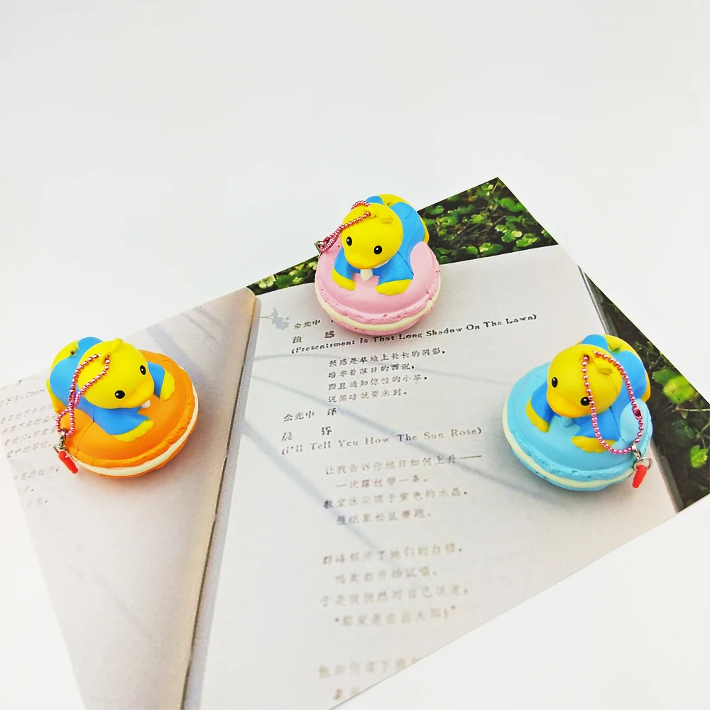 Creamiicandy Dessert animal Macaron Scent Squishy Slow Rising Soft Squeeze Toys Relief Stress Gift Toy for Kids