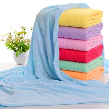 

Towels Bath Shower Products Baby Care Soft Microfiber Infant Newborn Washcloth Towel Feeding Cloth polyester fiber 70*140 cm
