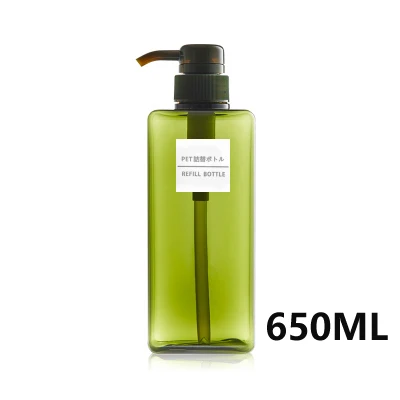 650ML 8 шт./компл. дорожный набор Пластик, прозрачная, сумка для макияжа, парфюмерные бутылка аксессуары для путешествий - Цвет: 650ML