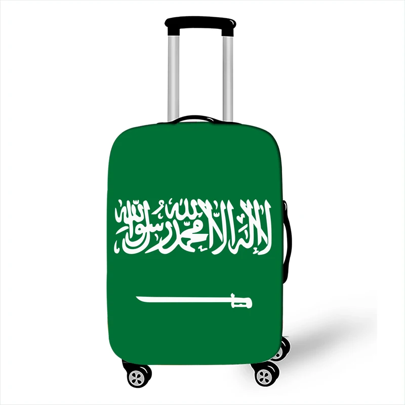 Чехол для багажа с принтом национальных флагов, аксессуары для путешествий, защитный чехол для чемодана с защитой от пыли, эластичный чехол для чемодана - Цвет: pxtflag02