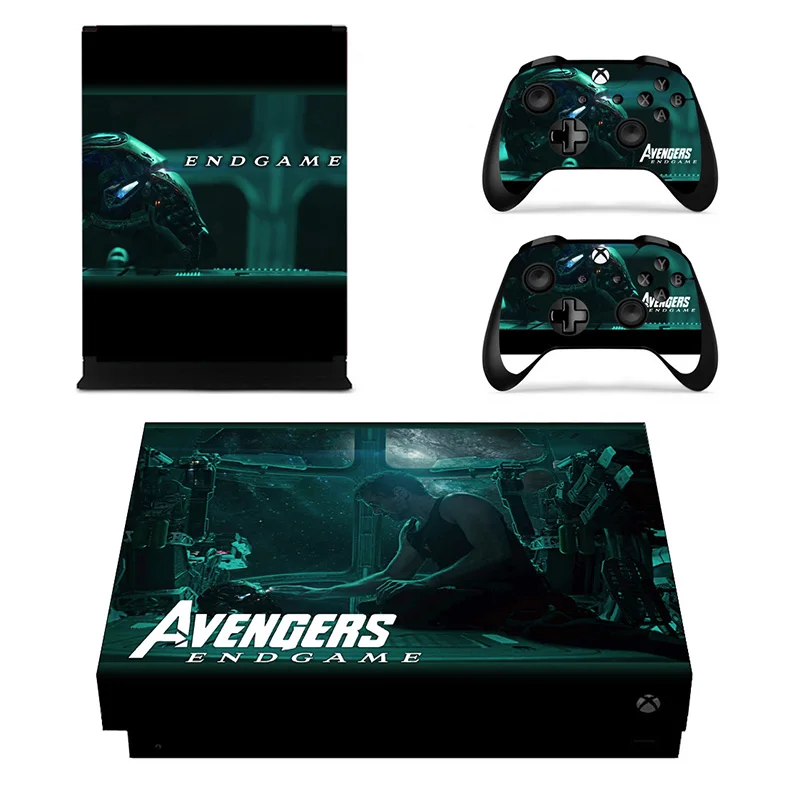 Наклейка s Мстители: эндигра для Xbox One X виниловые наклейки на кожу стикер Adesivo для Xbox one X консоли пульта дистанционного управления скины