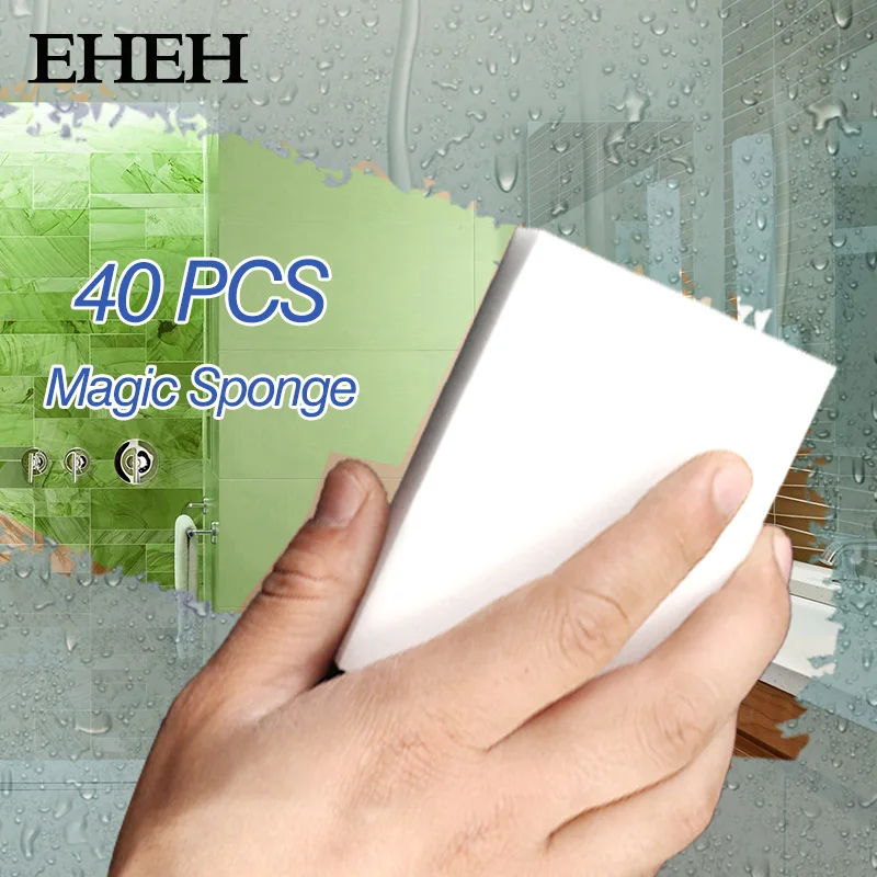 20/40/100 PCS Magic Sponge Eraser Cleaner Kitchen Accessory Tool Melamine Sponge Dish Washing Brush Cleaning 100*60*20mm