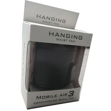 Портативный 2200 mah usb кабель перезаряжаемый аккумулятор Мобильный вентилятор/кондиционер поясной маленький вентилятор