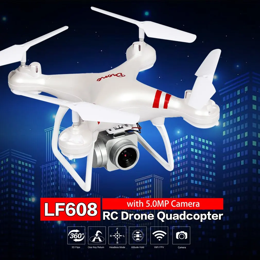 LF608 RC Дрон с камерой HD широкоугольный селфи Дрон Профессиональный складной Квадрокоптер с 5.0MP камерой VS KY601S HJ14 дроны