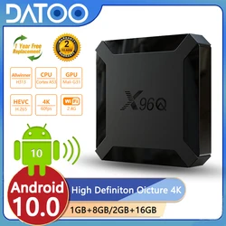 X96Q smart iptv box Android 10 TV Box Allwinner H313 2GB 16GB WiFi 4K Media Player Google Gaming x96 q smart android ip tv box