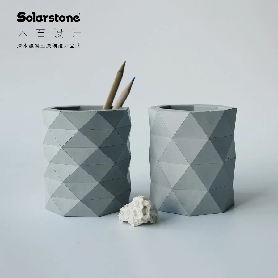 Простой цементный Канцтовары для бетона домашняя каллиграфия ручка контейнер