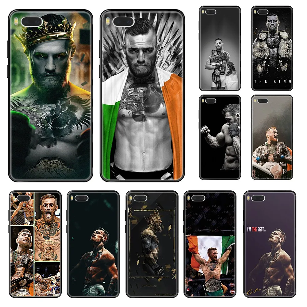 Модный чехол для телефона Conor McGregor UFC trend черный Etui Xiaomi Redmi Note S2 4 5 6 7 8 A S X Plus Pro |