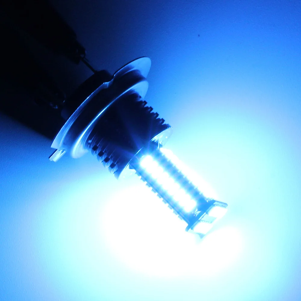 2 шт. H7 светодиодный 3030SMD 3200LM противотуманный светильник, лампы для вождения автомобиля DRL 8000K 12V синий* Световой поток: 3200LM