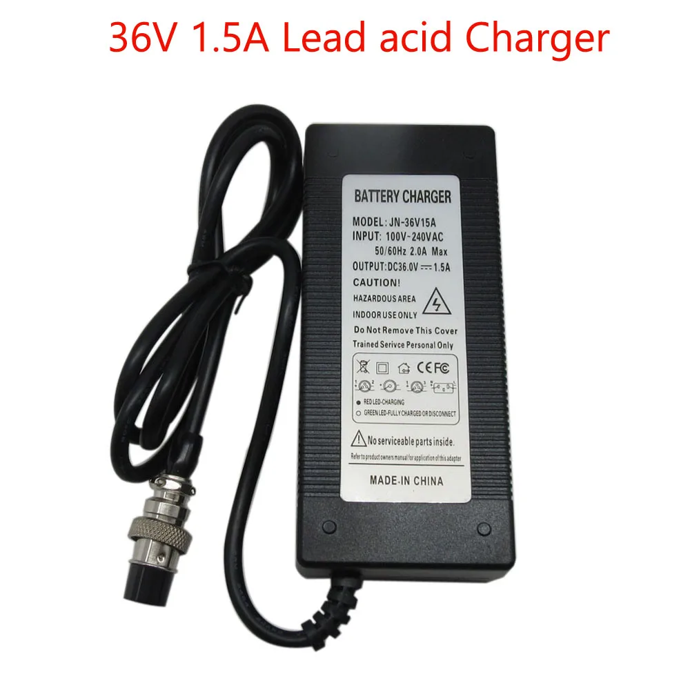 Зарядное устройство GX16 XLR для электрического скутера карманное свинцово Кислотное мини зарядки