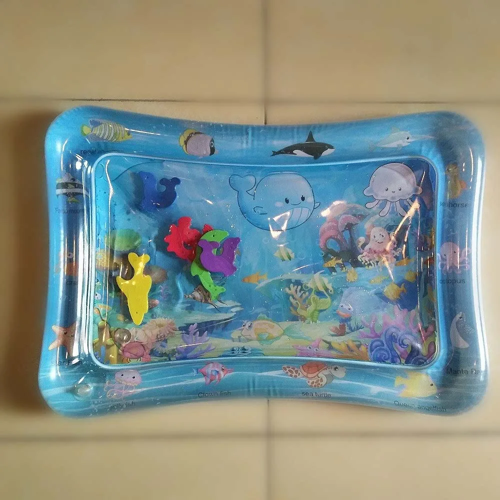 Детский водный коврик для ползания, надувной игровой коврик для малышей, игровой водный коврик