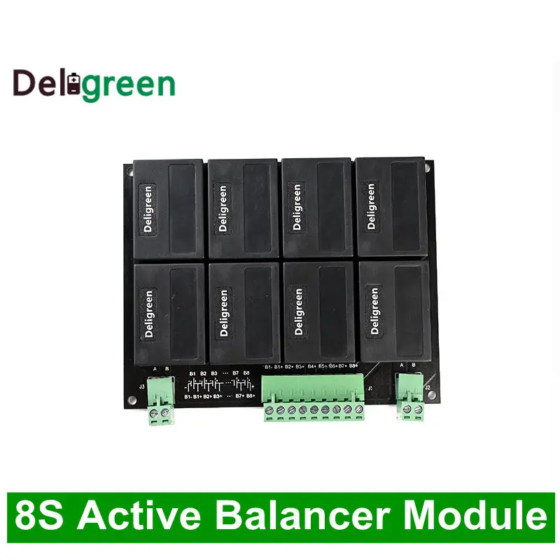 

QNBBM 8S Active Battery Balancer Equalizer BMS for LiFePO4,LiPO,NCM, LTO,Lithium Li-ion 18650 DIY Battery Pack battery Balancer