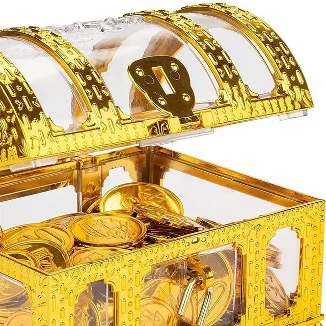 Pirate Treasure Chest For Kids Teacher'S Favorite Treasures Collection Storage Box Party Pirate Treasure Chest Child TreasureToy 4