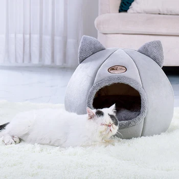 

Semi-enclosed Collapsible Winter Plus Velvet Warm Kennel домик для собак Hondentent Pet Supplies Parc Chien